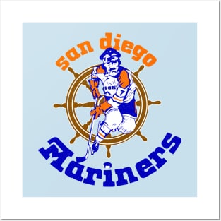 Retro San Diego Mariners Hockey 1975 Posters and Art